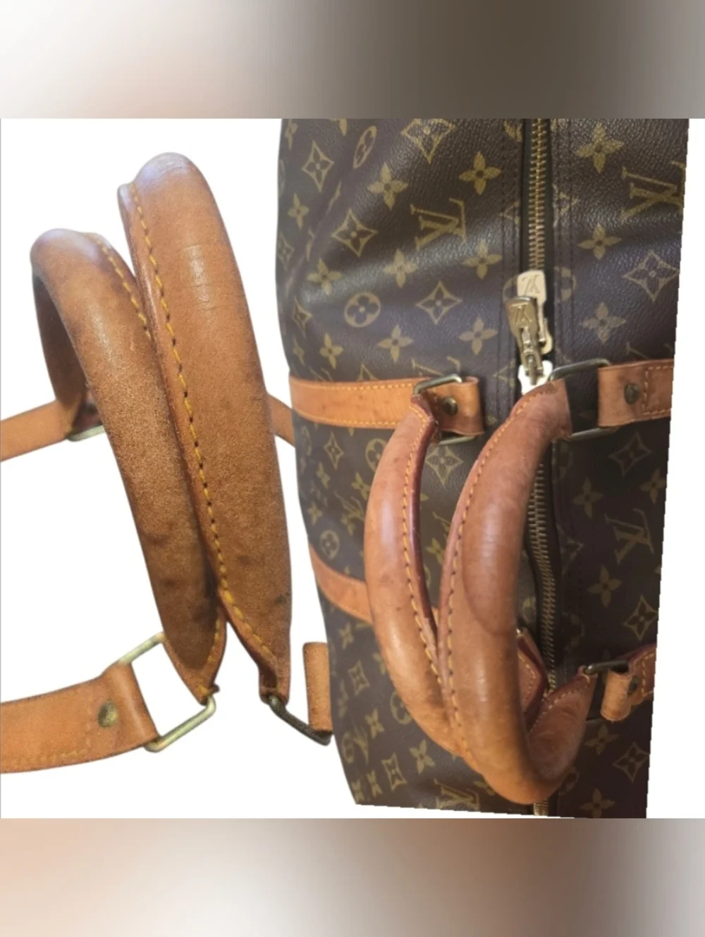 Louis Vuitton Brown Monogram Keepall 50 Travel Bag